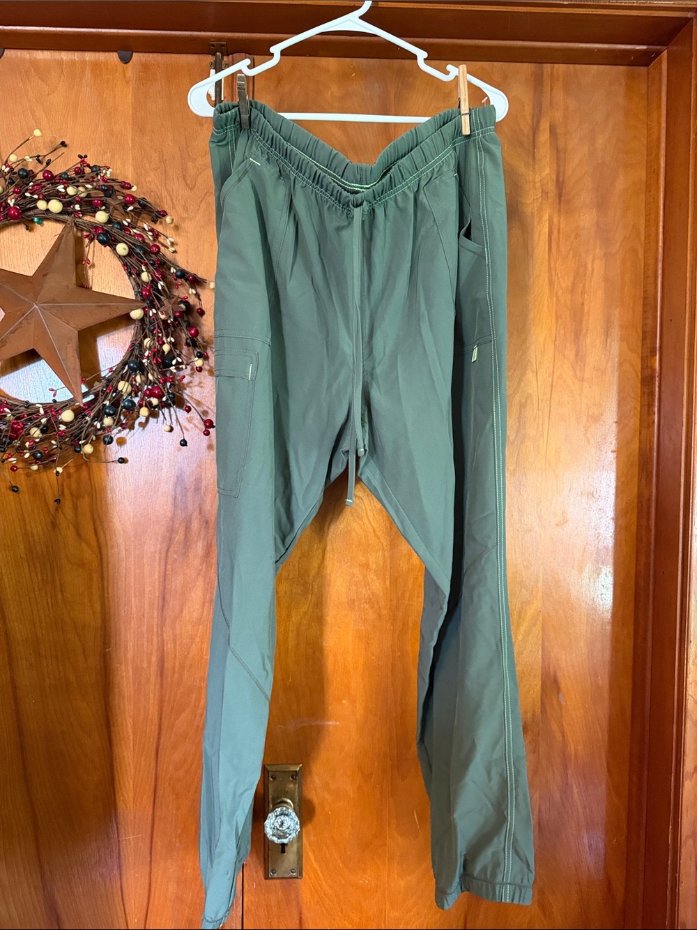 Olive scrub pants